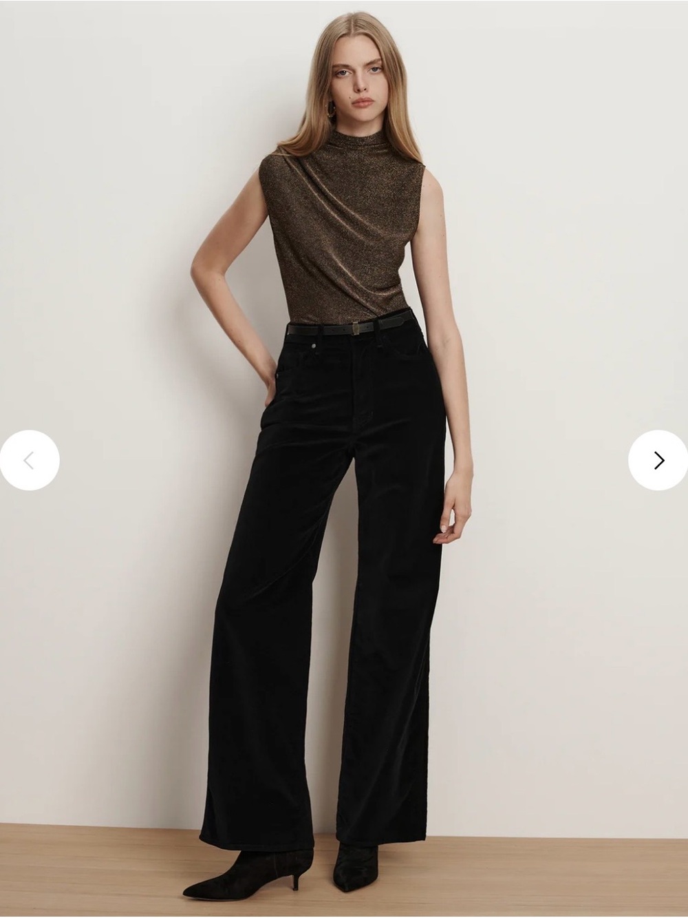 Veronica beard Taylor Velvet Pants in Black